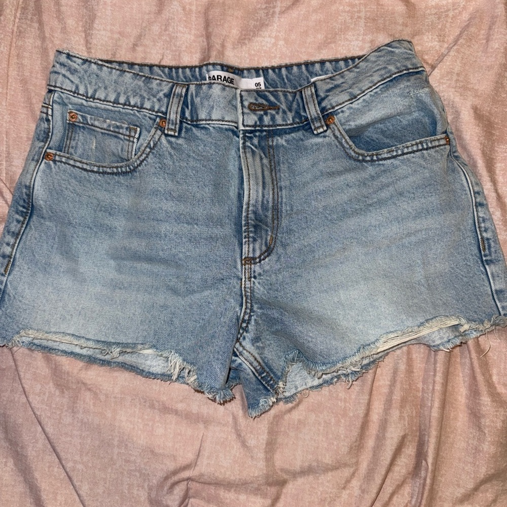 Garage Faded Blue Jean Shorts NEVER WORN